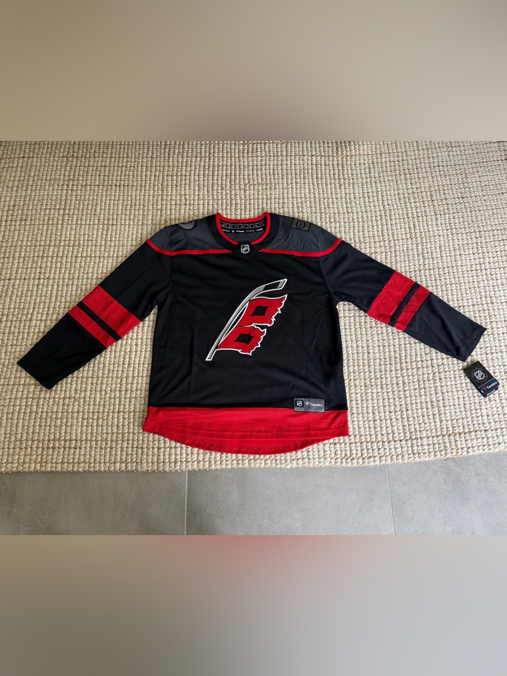Carolina Hurricanes Black Fanatics Breakaway Jersey